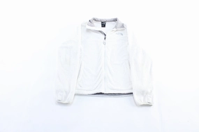 Women's The North Face Embroidered Logo White Zip Up Jacket high - street buy