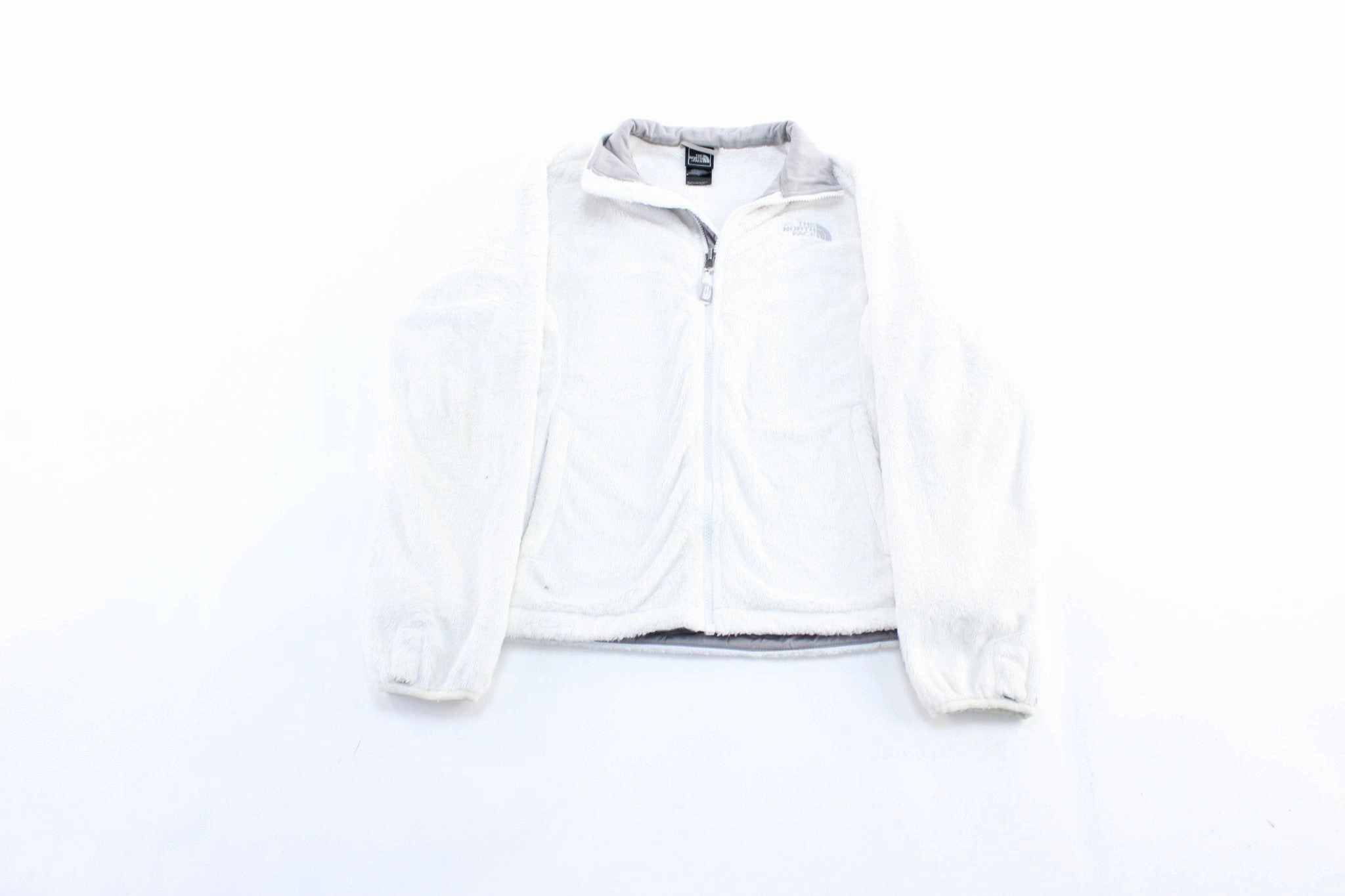 Women's The North Face Embroidered Logo White Zip Up Jacket high - street buy