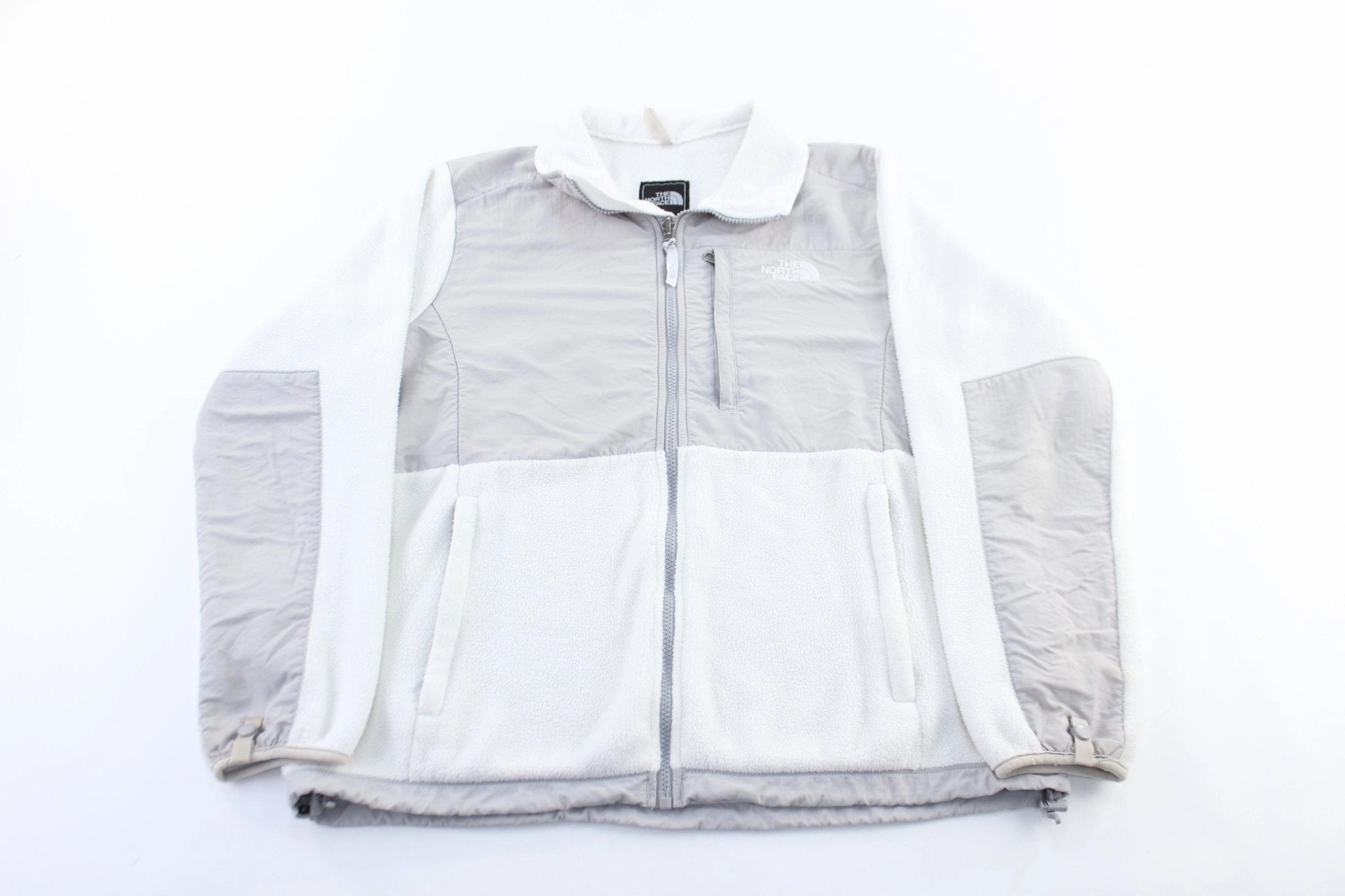 Women's The North Face Embroidered Logo White Zip Up Jacket single layer Chemistry