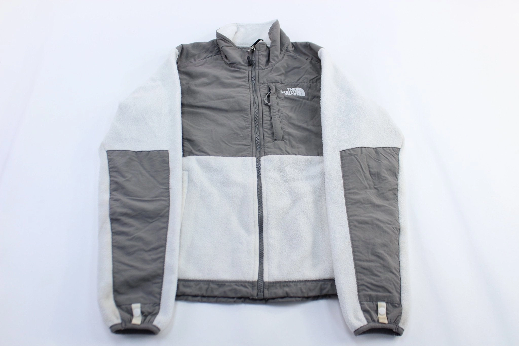 high - street buy Four Way Stretch Women's The North Face Grey & White Denali Zip Up Jacket