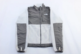 high - street buy Four Way Stretch Women's The North Face Grey & White Denali Zip Up Jacket