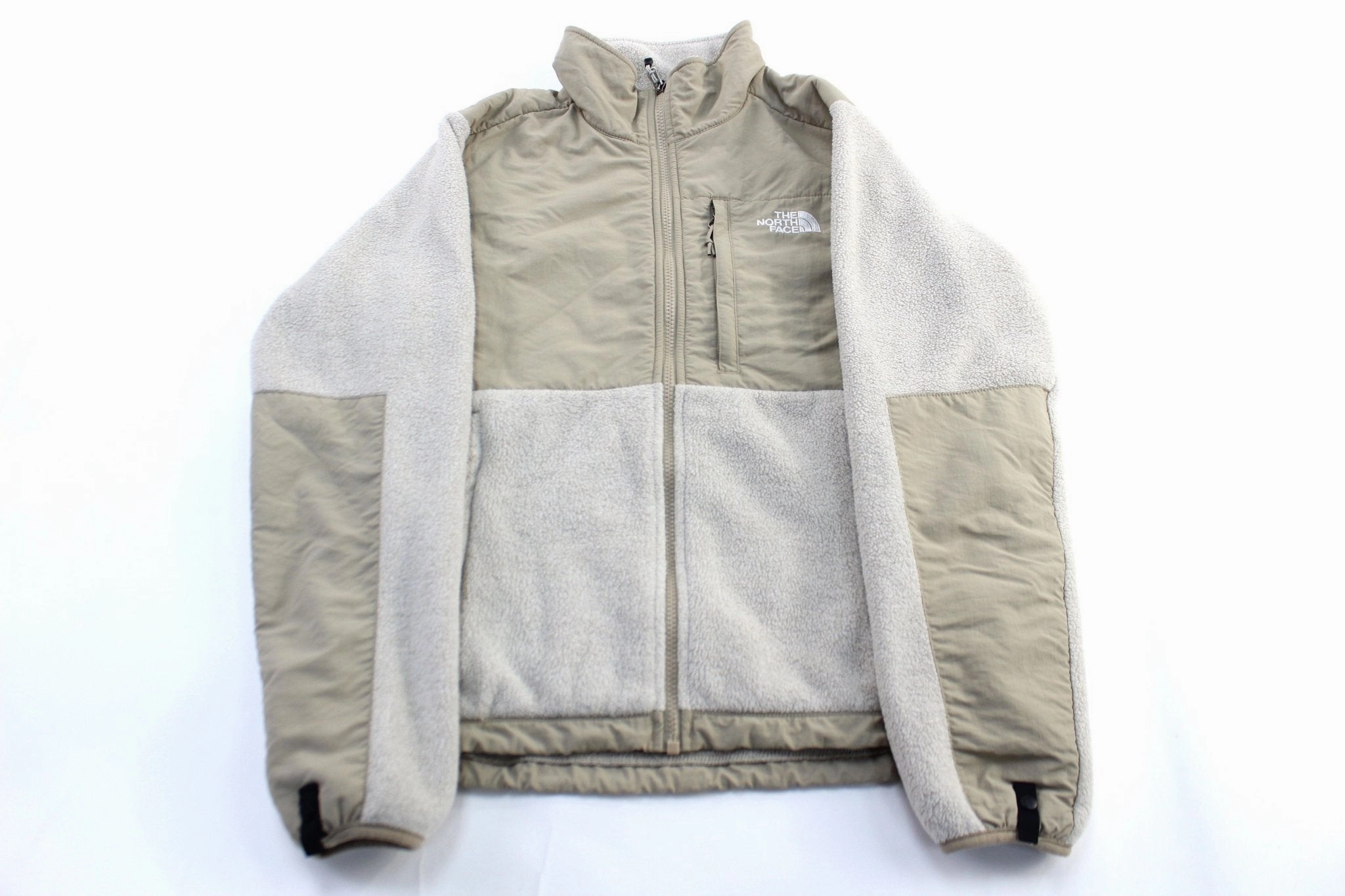 Heavy Duty Zippers Women's The North Face Light Beige Denali Zip Up Jacket