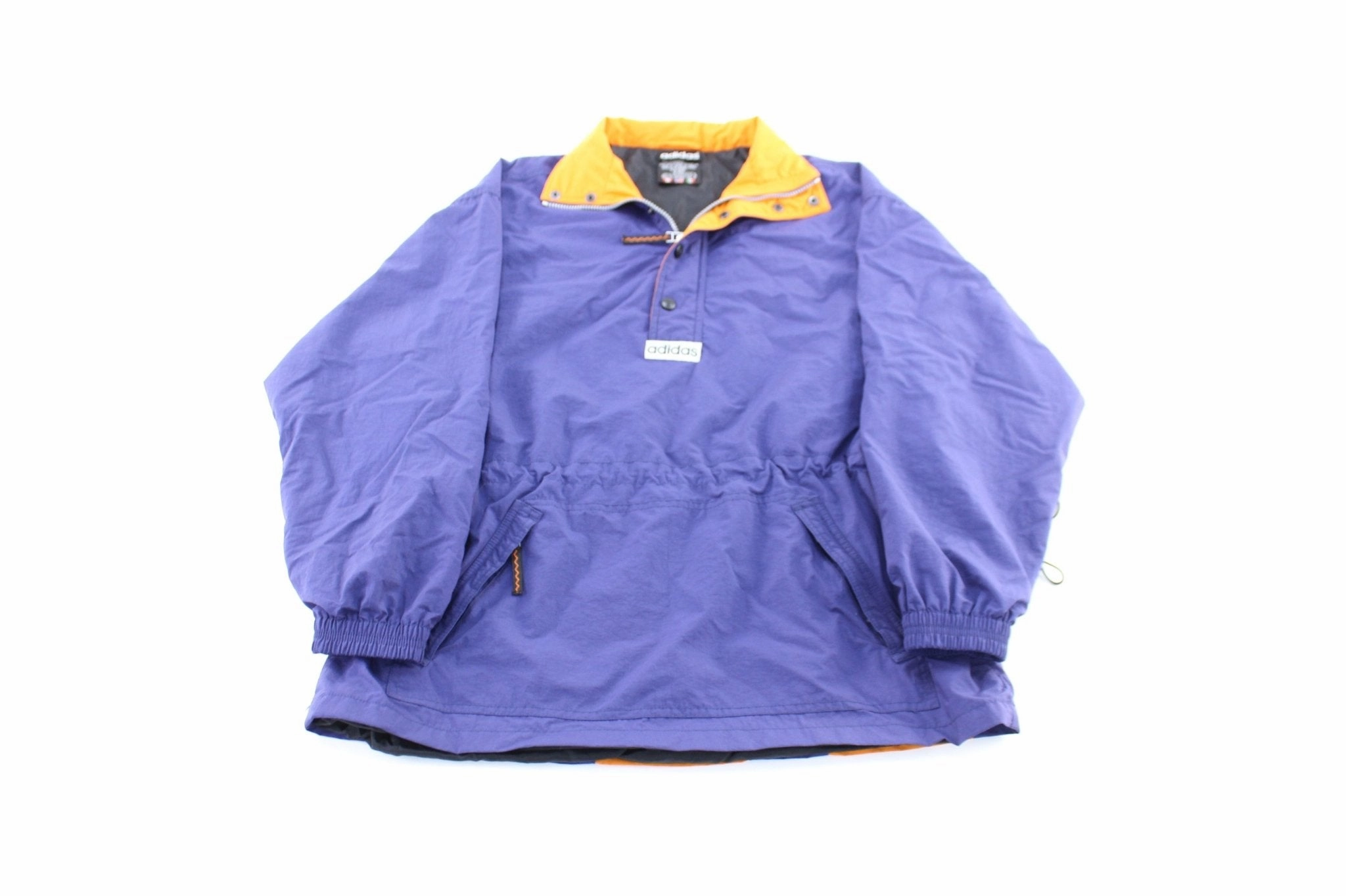 Women's Vintage Adidas Purple & Orange Windbreaker Jacket solo travel