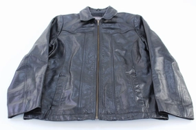 Women's Wilsons Leather Full Zip Leather Jacket Soft Shell Material