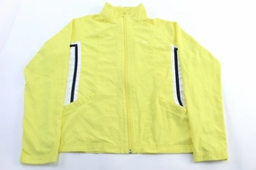 LowProfileLogo Women's Y2K Nike Embroidered Logo Black, White, & Yellow Zip Up Jacket