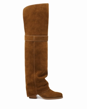 Flattering Boots Wonder Chestnut Suede