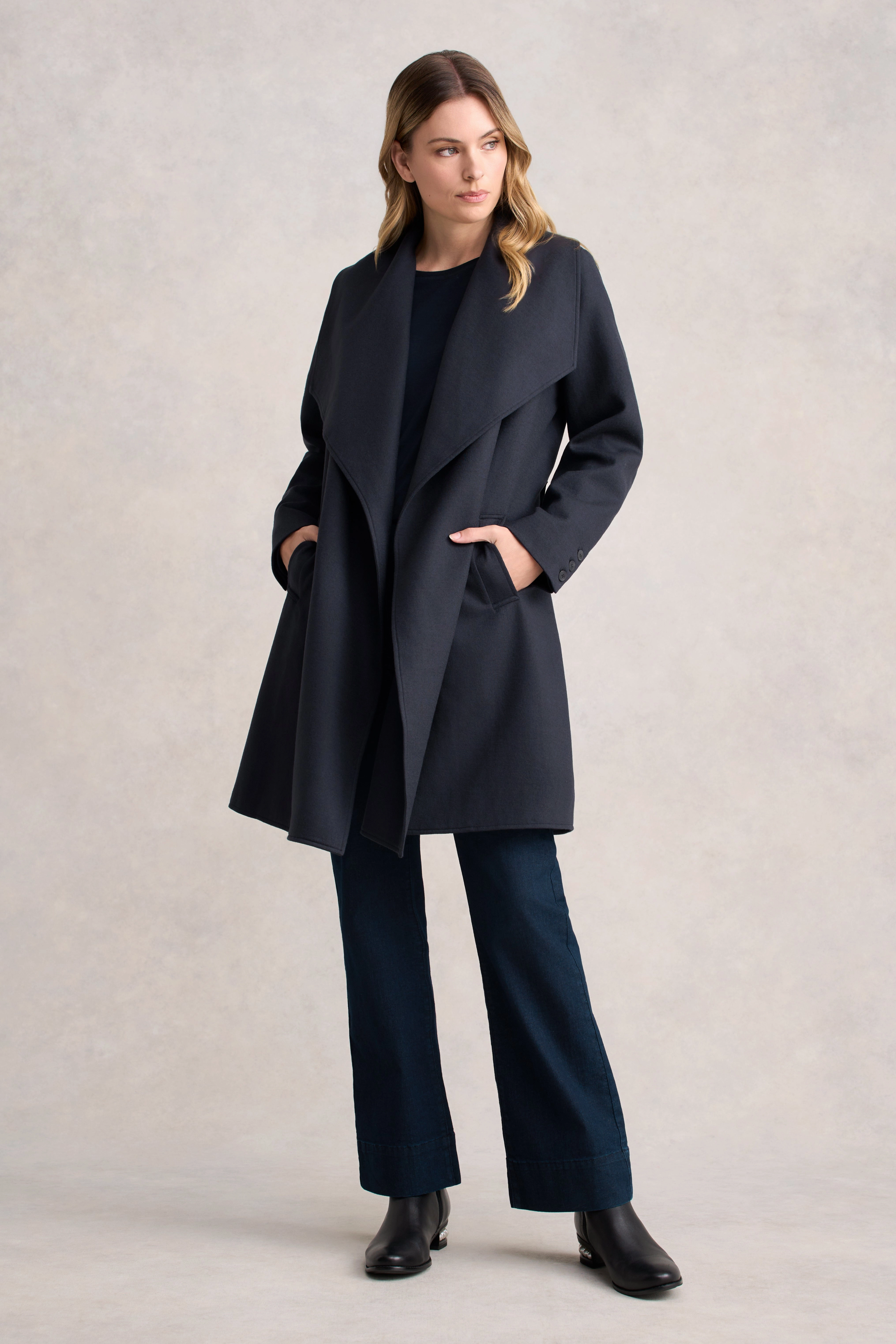 Wool Coatigan - Steel Grey Functional Piece