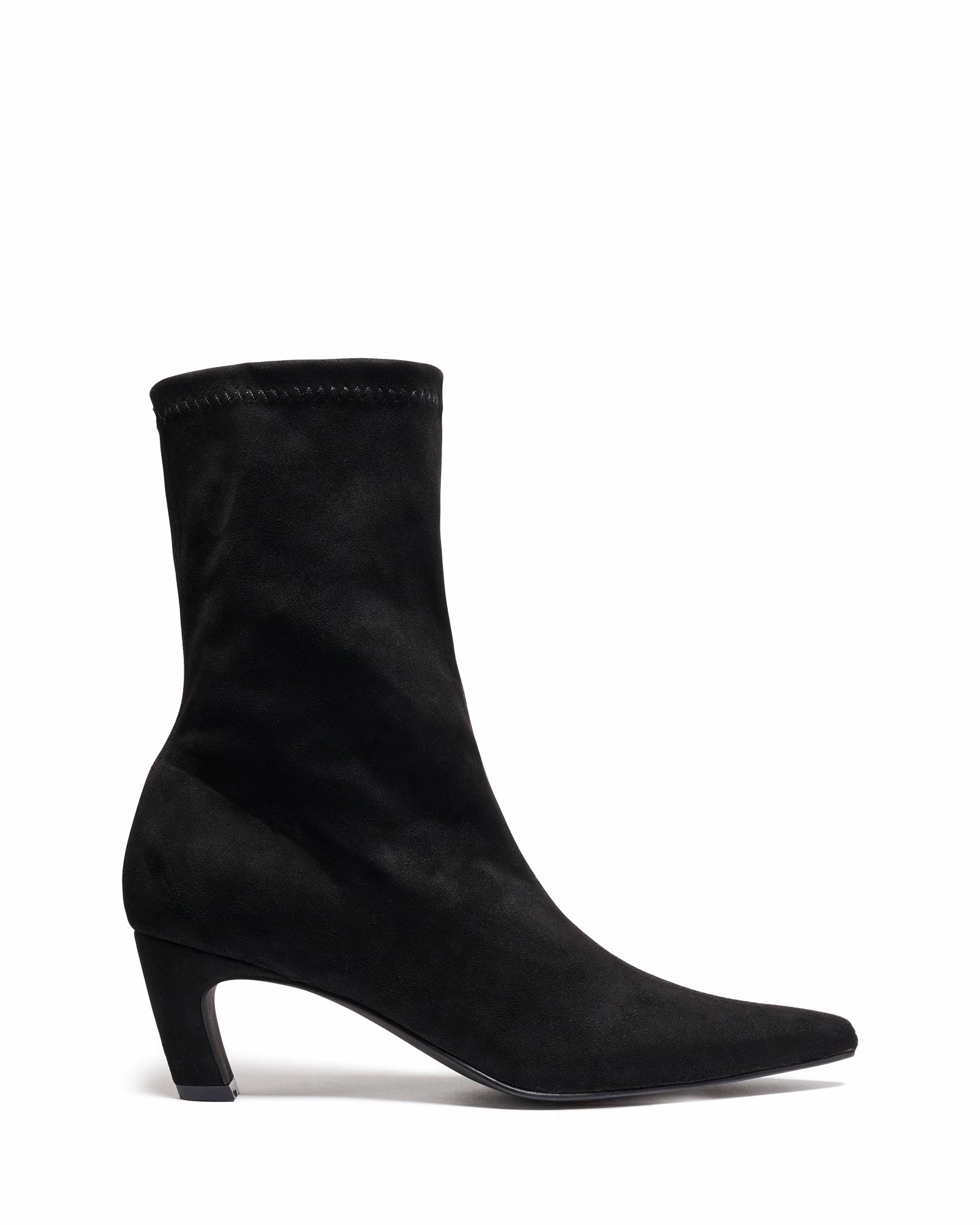 Pure Joy Sacha Ankle Boot Black Microfibre