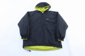 Beauty Women's Nike Embroidered Logo Neon & Black Hooded Jacket