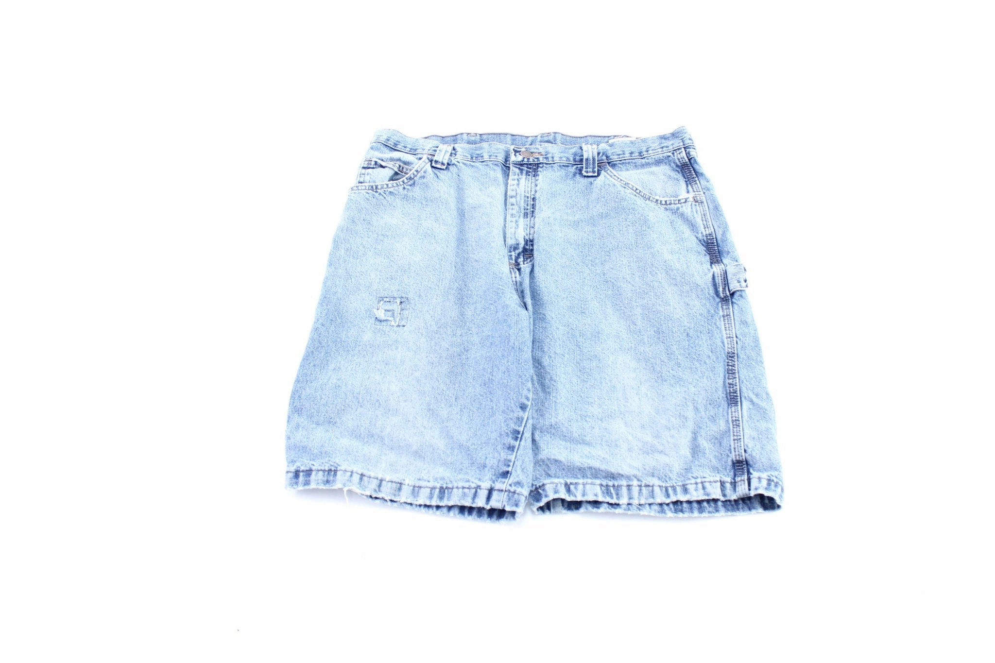 Wrangler Denim Carpenter Shorts Eco Friendly Dye Process Flattering Look