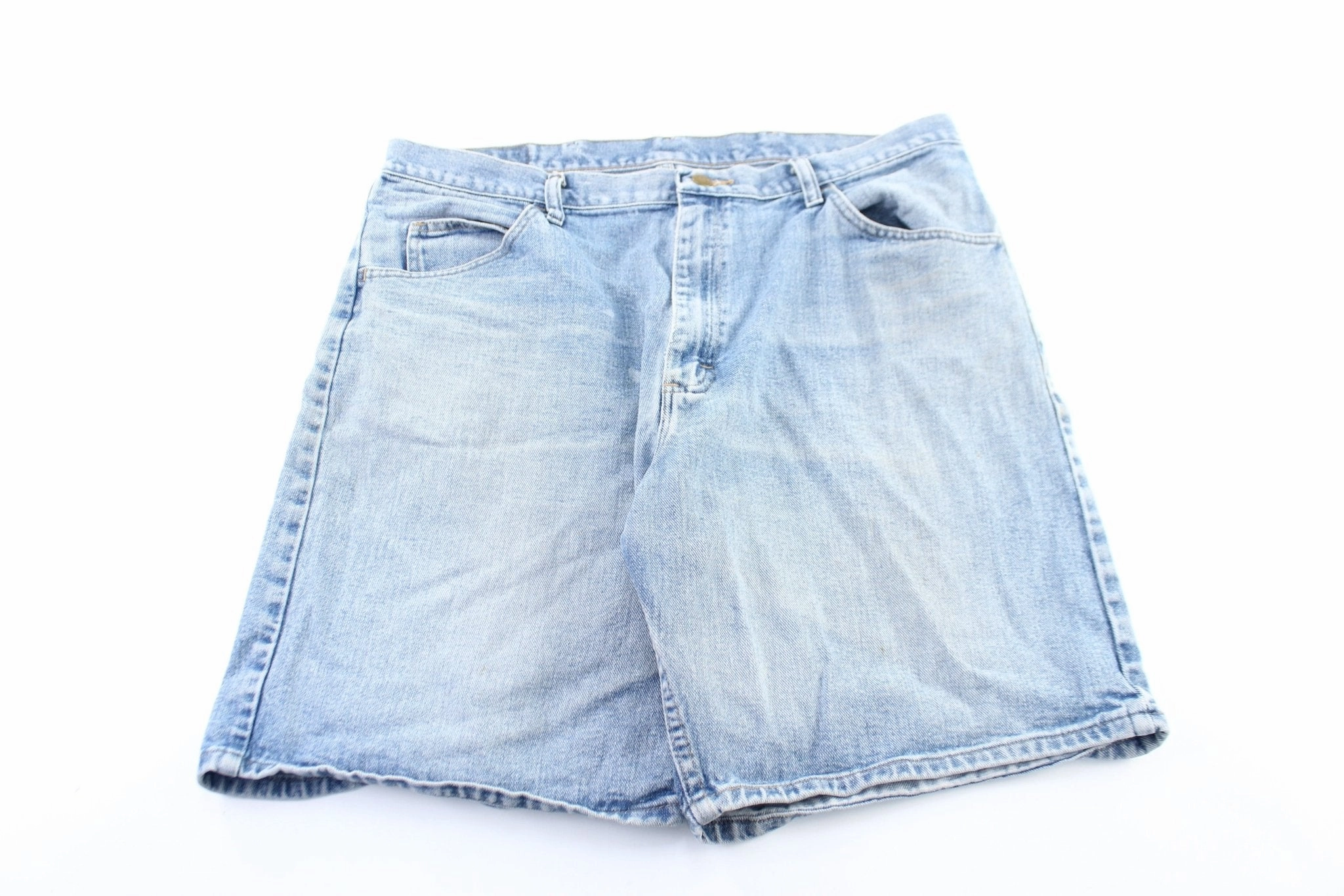 Wrangler Light Wash Denim Shorts Low Rise Fit Odor Control Tech