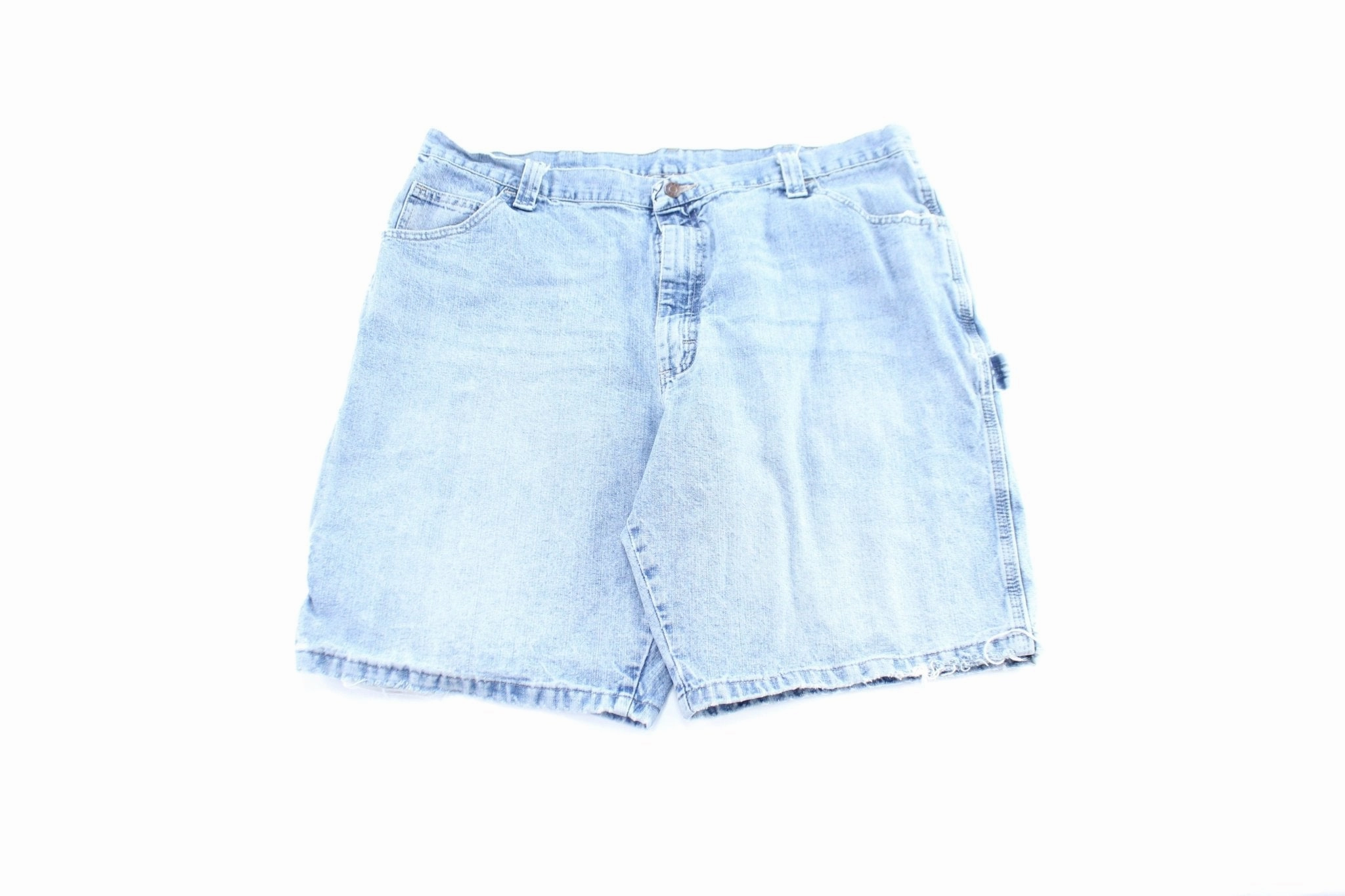 Active Motion Wrangler Logo Patch Denim Carpenter Shorts