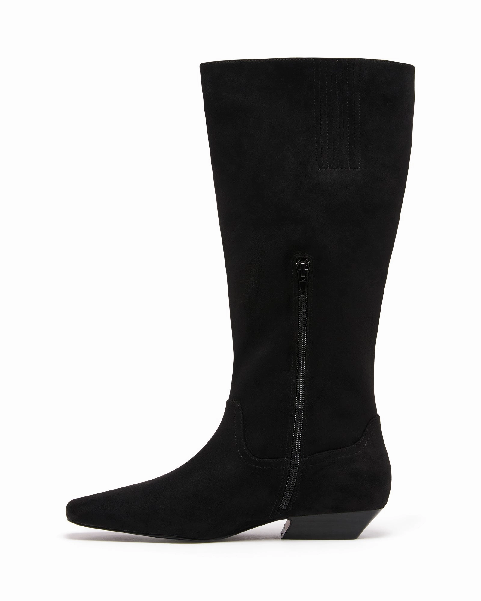 BreathableMesh Xavier Tall Boot Black Suede
