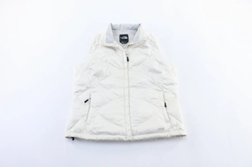 motorcyclist Double layer fabric Women's The North Face Logo Embroidered White Vest