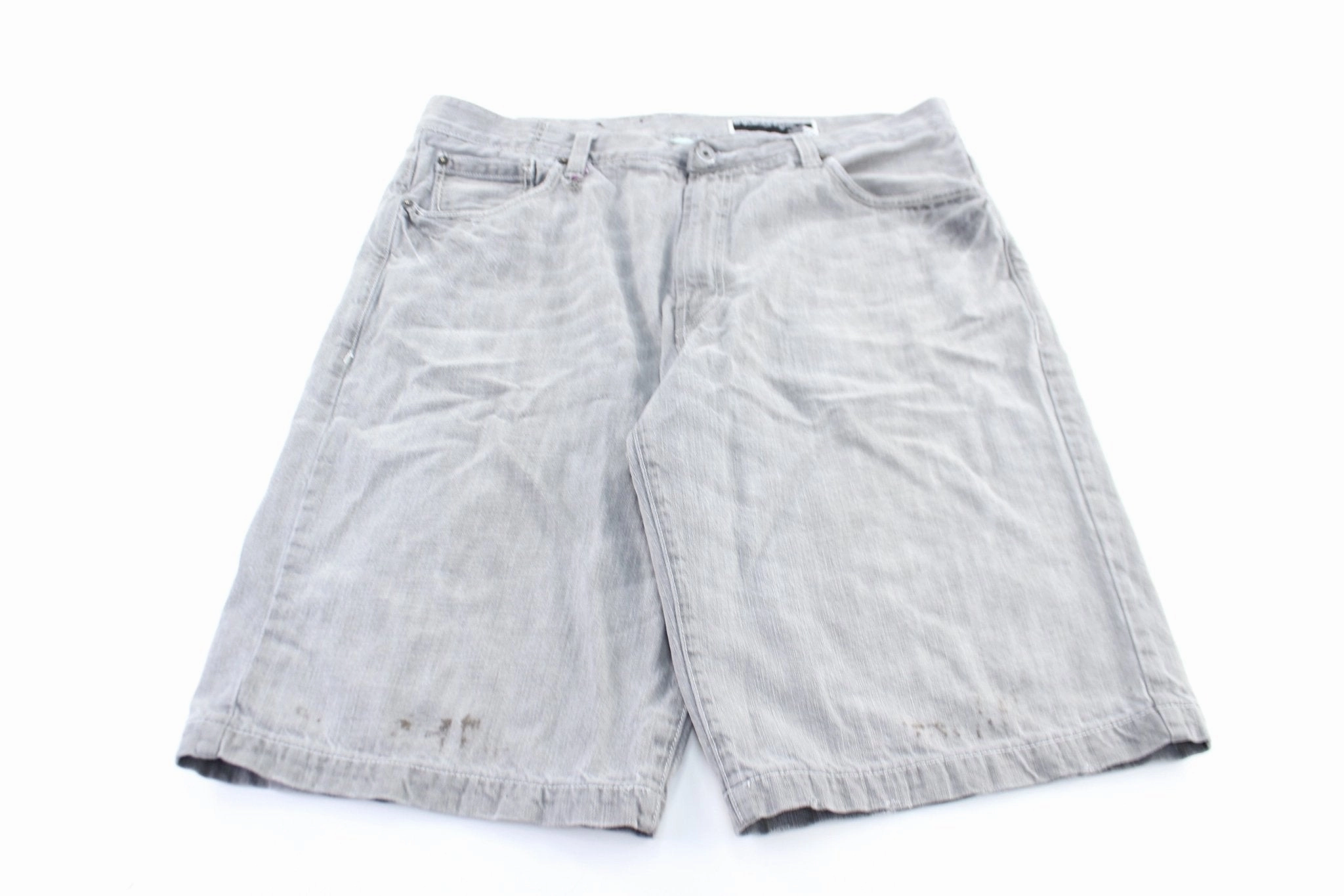 Y2K Enyce Grey Wash Denim Shorts Rest Easy
