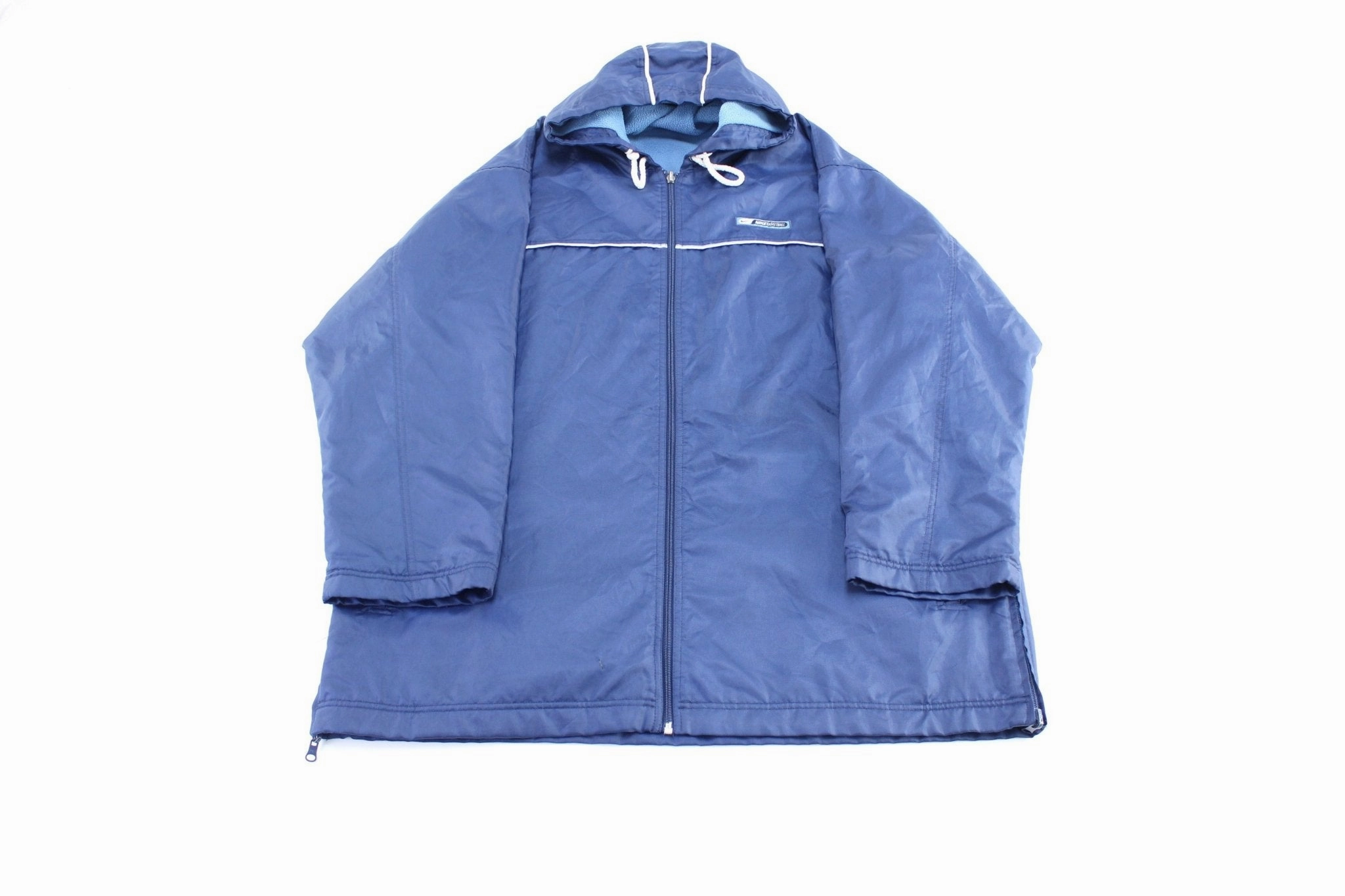 Fade Resistant Dye Present Y2K Nike Basketball Logo Reversible Hooded Zip Up Jacket