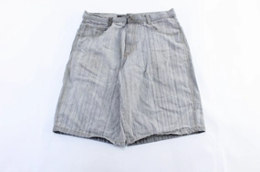 Y2K SouthPole Light Grey Denim Shorts No Ride Up Design