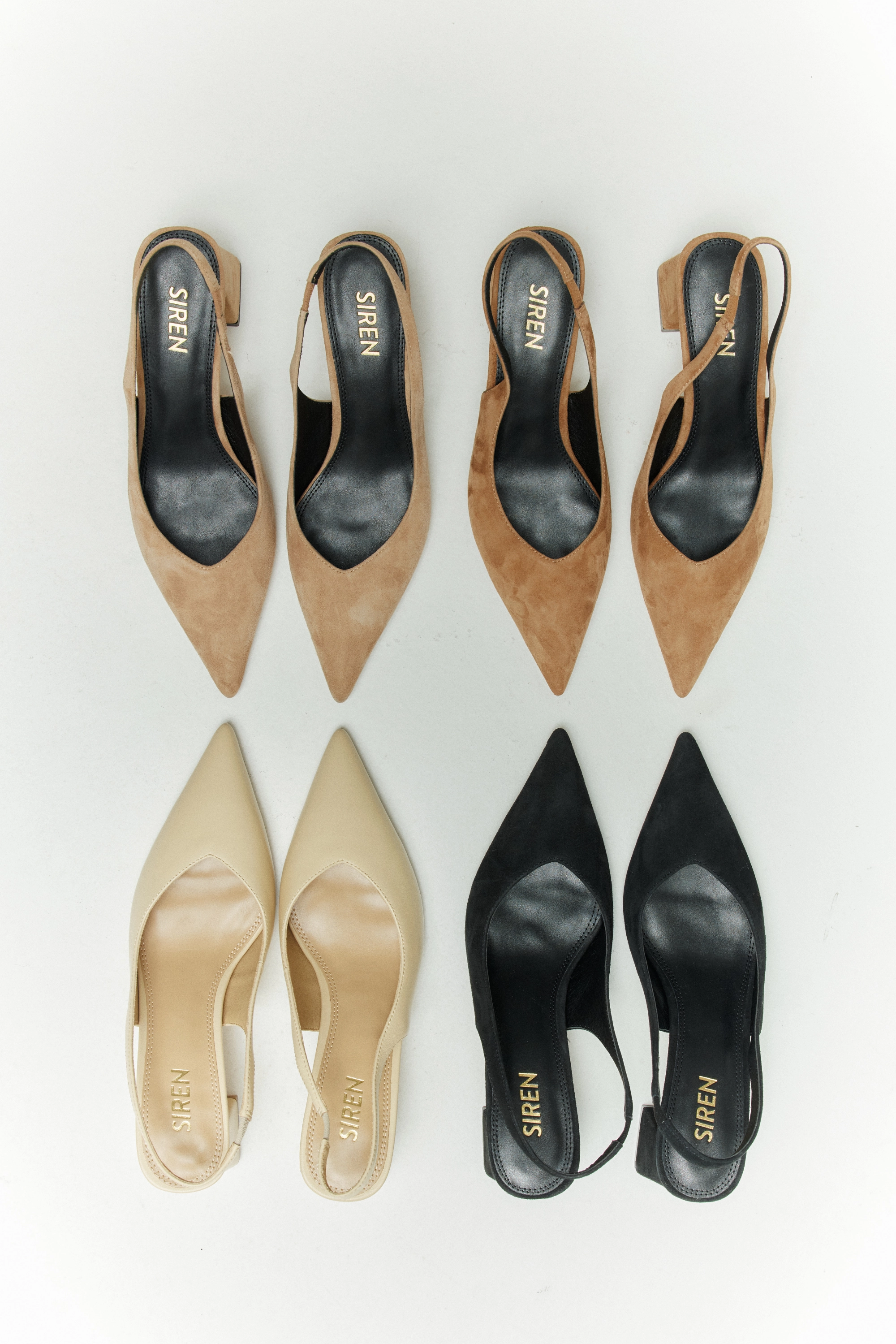 Yankee Slingback Block Heel - Camel Tan Suede Go Far After Hours