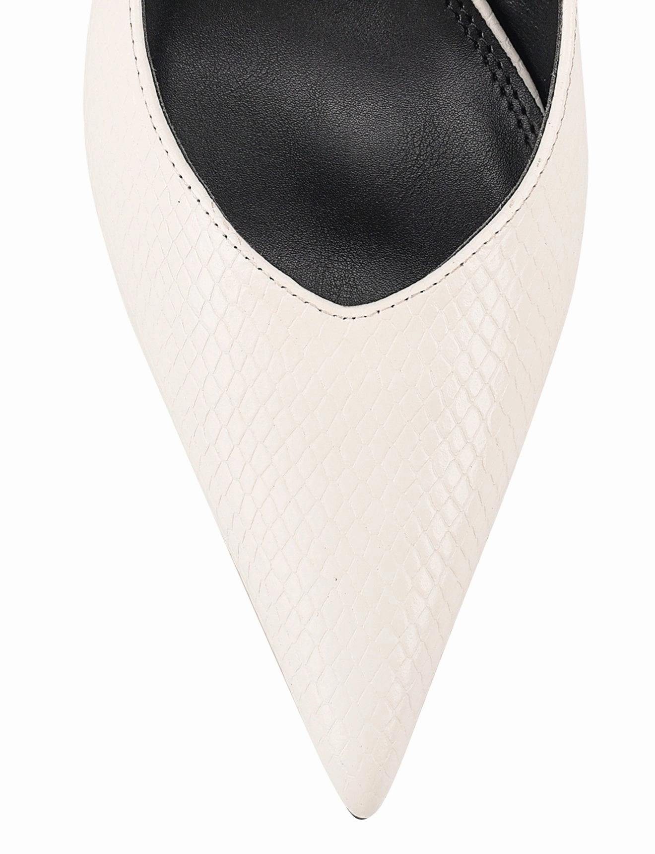 Yankee Slingback Block Heel - Chalk White Snake Leather Multi Use