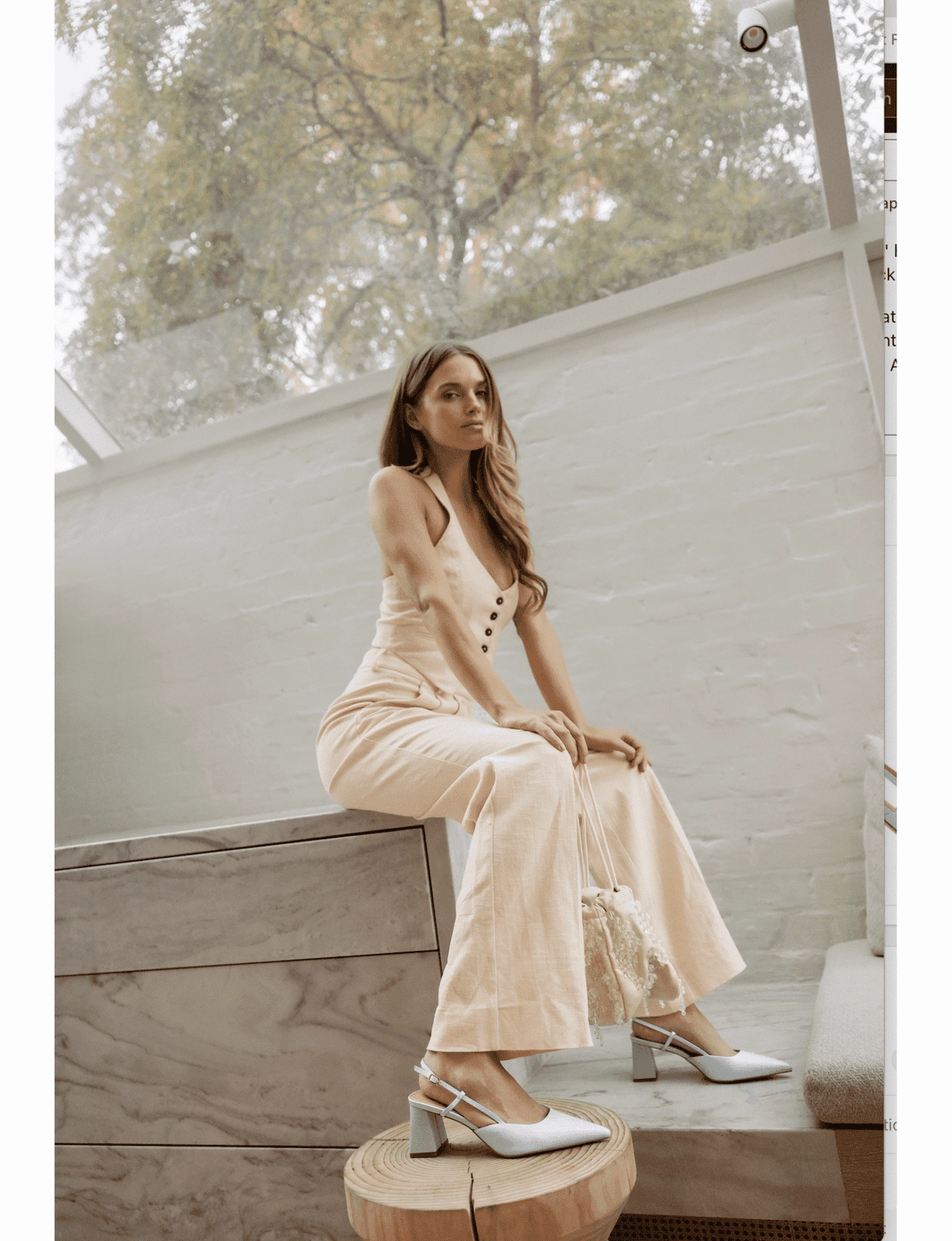 Anti Odor Yasmine Slingback Heels - Pale Blue Leather