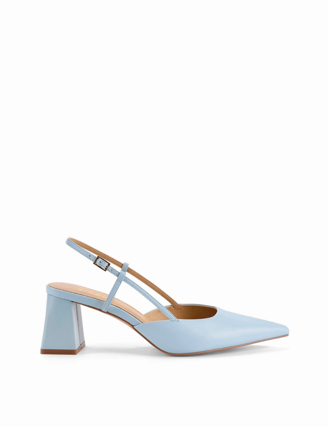 Joy Step Park Lane Yasmine Slingback Heels - Pale Blue Leather