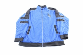 bus ride doctors Fubu The Collection Embroidered Black & Blue Zip Up Jacket