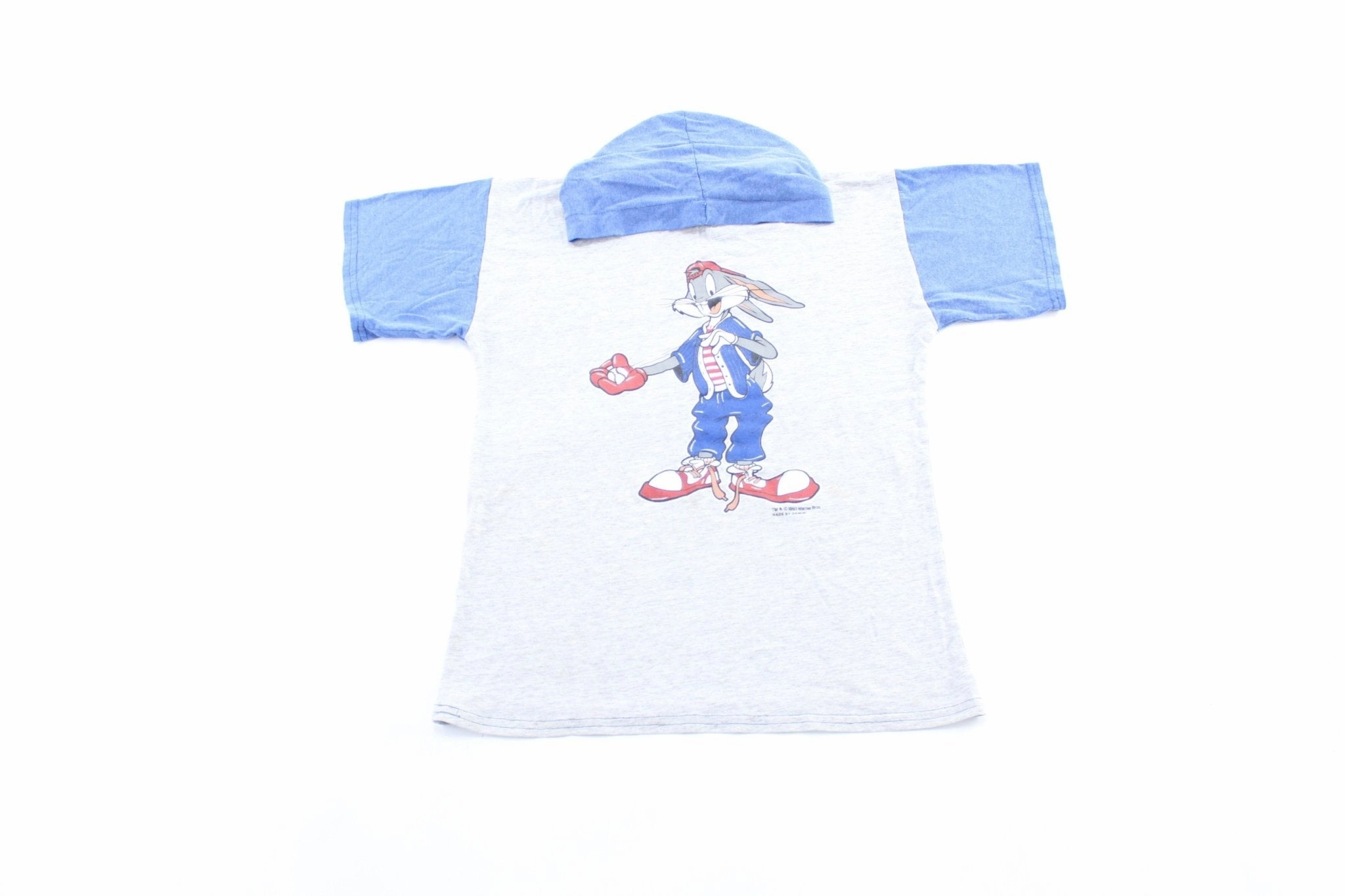 Youth 1993 Looney Tunes Bugs Bunny Baseball Pullover Hoodie Machine washable Pullover