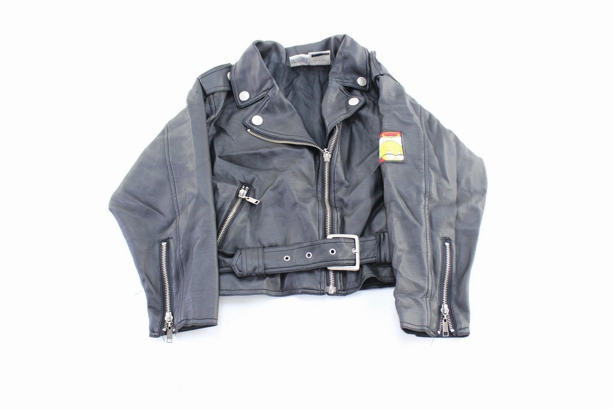 Youth 1997 Tweety Embroidered Black Biker Jacket Shelf Supply