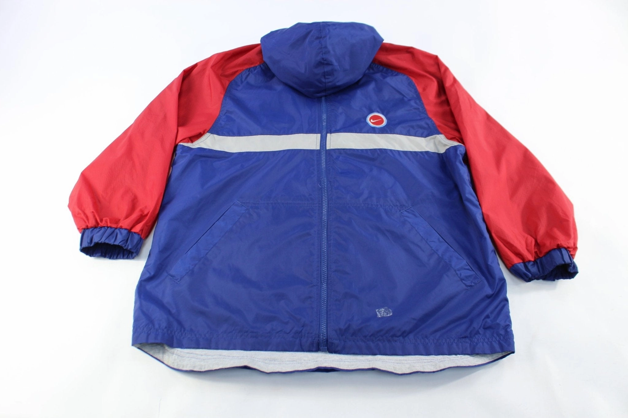 Position Youth Nike Embroidered Logo Blue & Red Zip Up Jacket