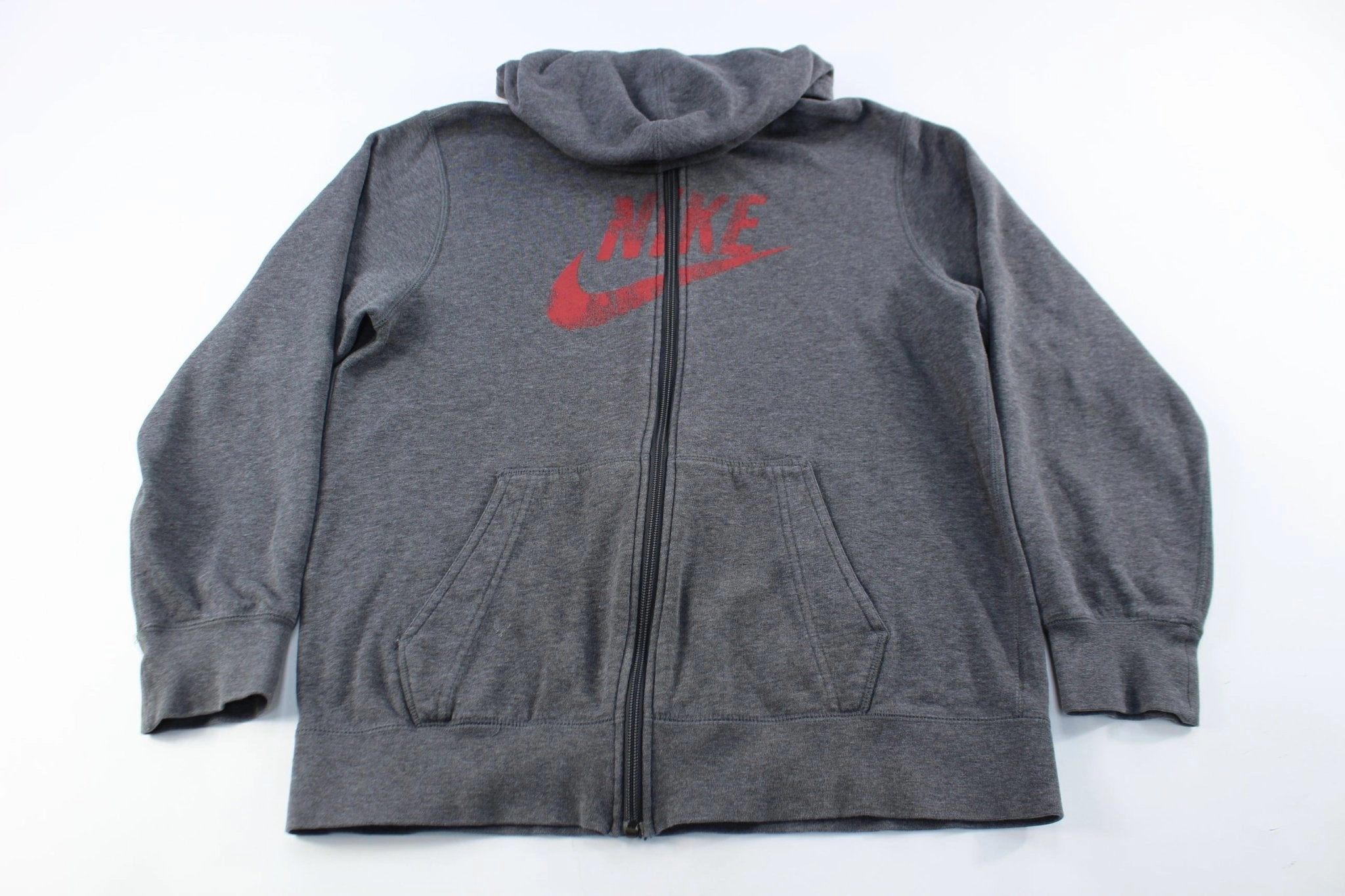 Youth Nike Logo Grey Zip Up Jacket Modern Tailoring