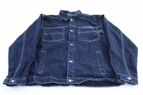 farmers Youth Sean John Embroidered Dark Wash Denim Jacket