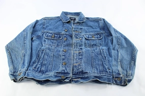 Double Layered Insulation Youth Wrangler Sport Medium Wash Denim Jacket