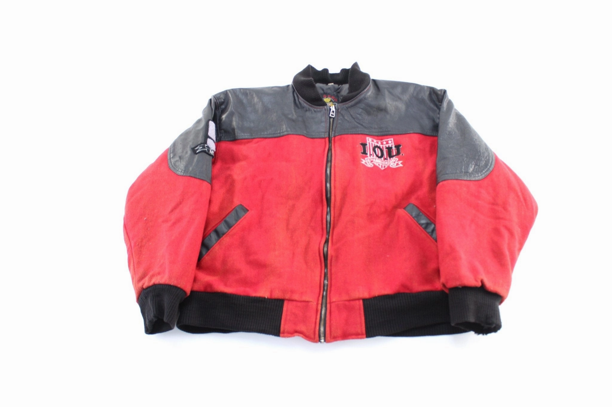 Weather-Ready Layer Recharge 90's I.O.U. 5th Anniversary Embroidered Wool Zip Up Jacket