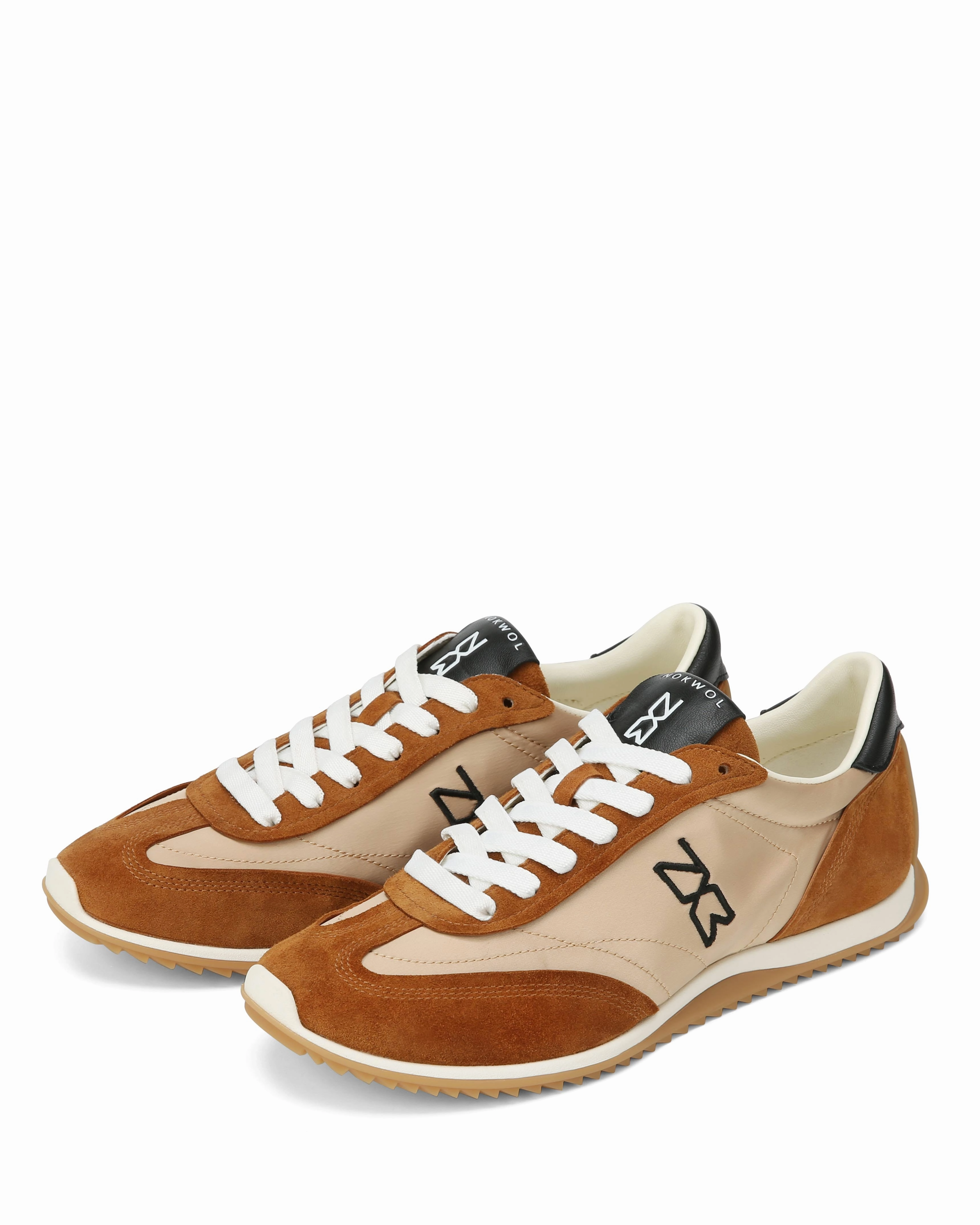 Colette Camel Satin Dynamic silhouette