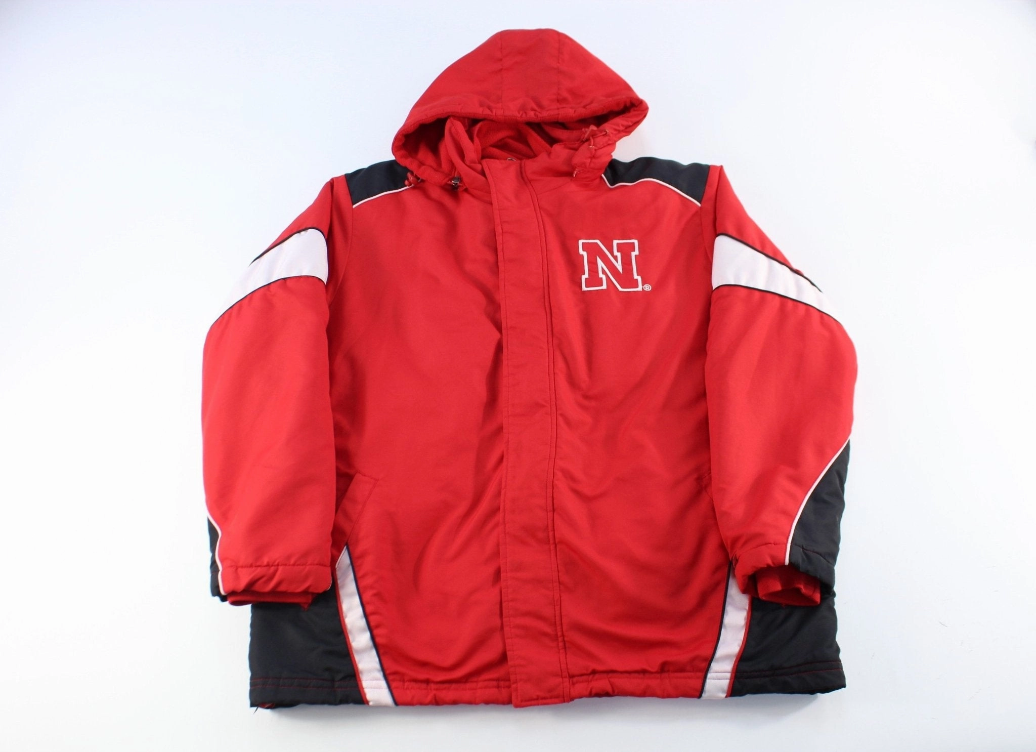 G-III Sports Embroidered Nebraska Huskers 2-in-1 Zip Up Jacket Detachable Collar Unique Piece